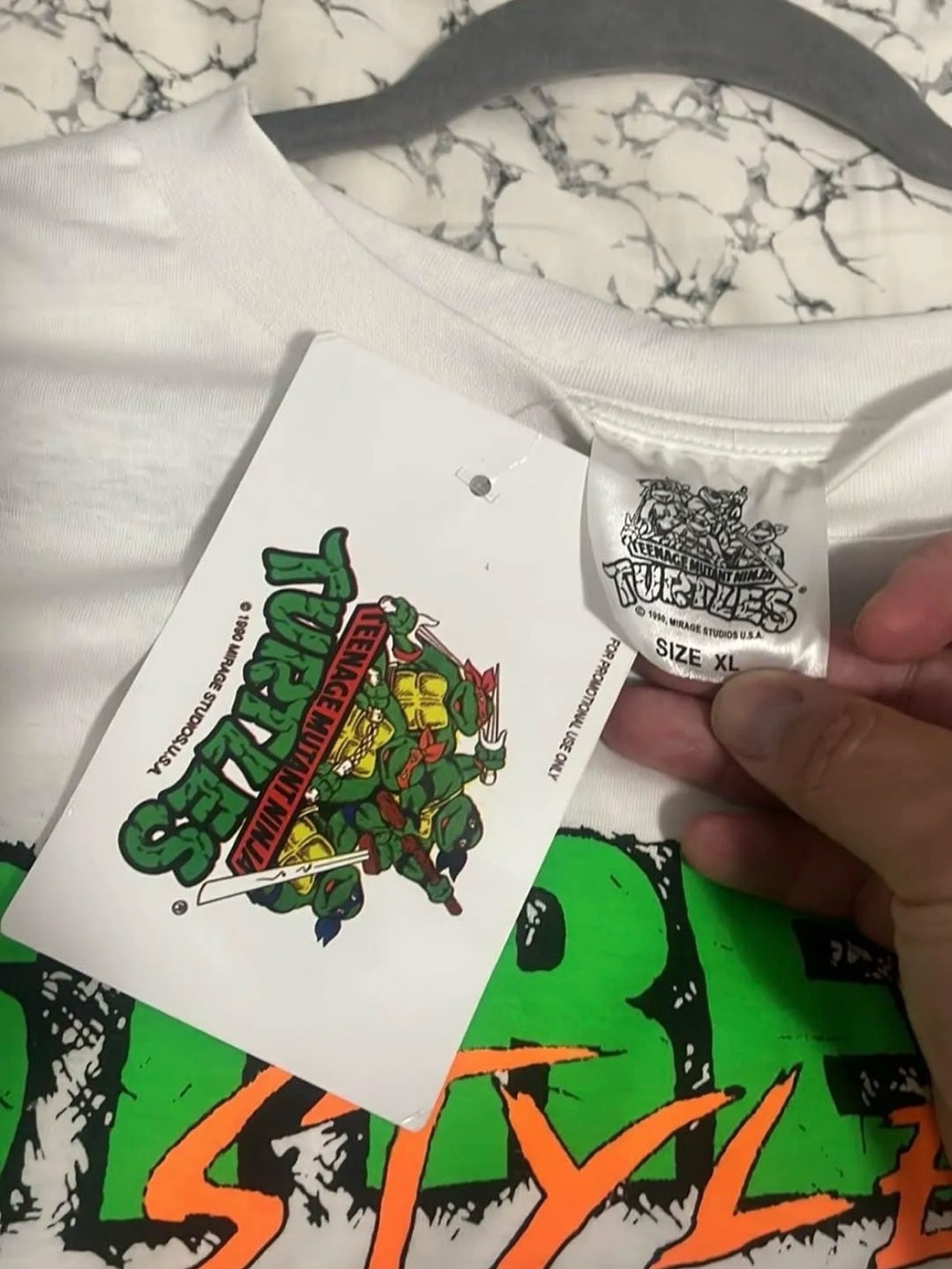 Deadstock Vintage 90s Teenage Mutant Ninja Turtles Street Style Graphic Tee - Picture 3 of 3